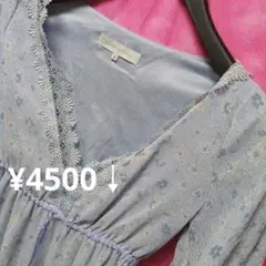 ⚜️実質M-L　マーキュリーデュオ　半袖　ワンピース　青　¥4500↓