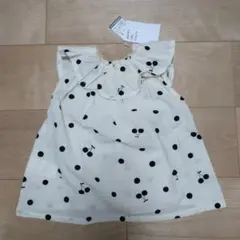 アプレレクール　さくらんぼ　トップス　ブラウス　チェリー　ノースリーブ　フリル