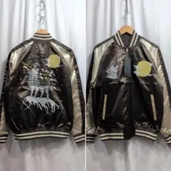 オイル 良品 00s百花繚乱 スカジャン 毘沙門天王 勝利 財宝の神四天王 オイル様専用 良品 00s百花繚乱 スカジャン 毘沙門天王 勝利