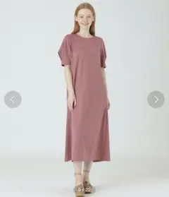 【美品】BLUE LABEL CRESTBRIDGE タックスリーブワンピース