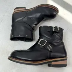 00s archive engineer boots studs BLK y2k