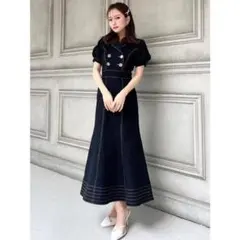 RESEXXY ステッチデザインマーメイドワンピース