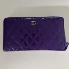 CHANEL 長財布 パープルのサムネイル