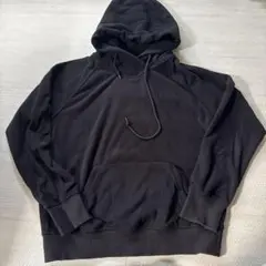 UNIQLO フリース ブラック パーカー