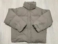 【美品】ユニクロ U パデッドボリュームジャケット L ベージュ