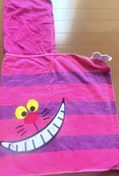 ディズニータオル　チェシャ猫タオル　ポンチョタオル　フード付きタオル