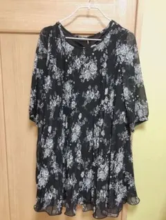 花柄 ワンピース チュニック