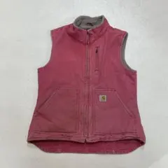 Carhartt ワークベスト ボアライナー レッド - メルカリ
