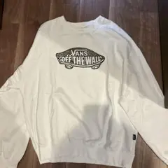 VANS ホワイト トレーナー Mサイズ