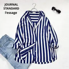 ジャーナルスタンダード l'essageロングスリーブ　ストライプシャツのサムネイル