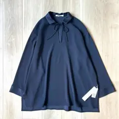 新品＊GALERIE VIE バックサテンアムンゼンカフタンプルオーバーブラウス