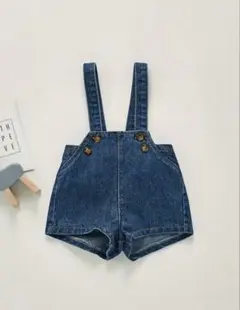 新品未使用　ベビーデニムサロペット 66㎝