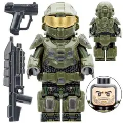 レゴ互換 マスターチーフ ミニフィグ 武器付き ヘイロー