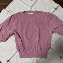 WILLSELECTIONウィルセレクション パフスリーブ ピンクセーターのサムネイル