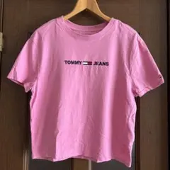 TOMMY JEANS トミージーンズ ロゴTシャツ 半袖 ピンクのサムネイル