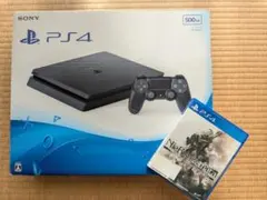 PS4本体 500GB ブラック コントローラー・NieR:Automata付き