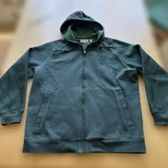 LACOSTE メッシュフルジップパーカー US L グリーンのサムネイル