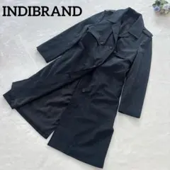 【INDIBRAND】ロングコート　ネイビー