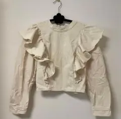 bershka トップス ブラウス ホワイト デニム地のサムネイル