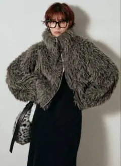 ECICA ミックスシープファースタンドブルゾン