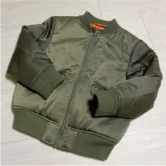 100センチ向け！コムサ⭐︎MA-1 ブルゾン⭐︎カーキ