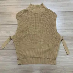 B:MING by BEAMS ニットベスト サイドベルト ベージュのサムネイル