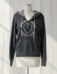 Abercrombie & Fitch ダークグレー パーカー S
