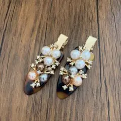 【【ハンドメイド】】　ヘアクリップ