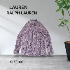 3512☆LAUREN RALPH LAUREN ペイズリー柄ブラウス XSのサムネイル