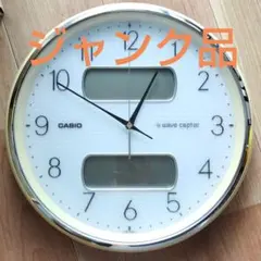 CASIO 温湿度計付き 電波壁掛け時計 ITM-600Jジャンク