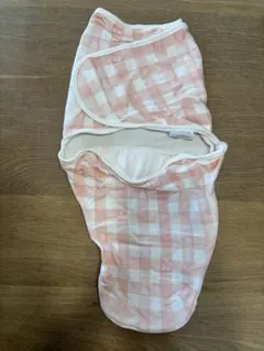 エイデンアンドアネイ　ピンク チェック柄 スワドル おくるみ