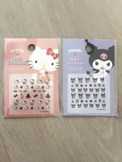 ハローキティ・クロミ ネイルシールセット　セリア