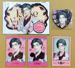 五木左京　にじさんじ　Rose Valentine バレンタイン　缶バッジ