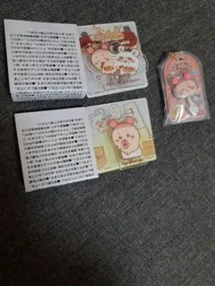 ちいかわ　アクリルシーンクリップ　ロリポップチョコ　古本屋セット