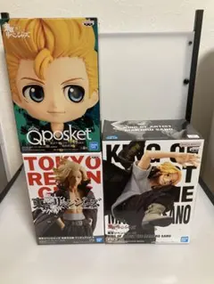 格安、未開封未使用、フィギュア3体、東京リベンジャーズ、佐野万次郎2体と花垣武道