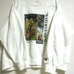 SM2 blue DisneyWISH/裏起毛バックプリントアソートスウェット