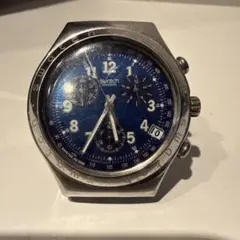 Swatch クロノグラフ 時計 ブルー
