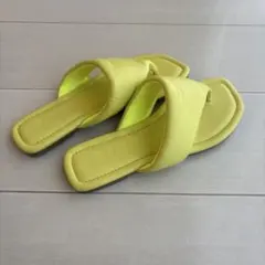 《未使用》coen イエロー フラット トングサンダル