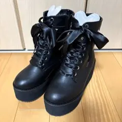 cs T＆P 厚底ウェッジハートブーツ