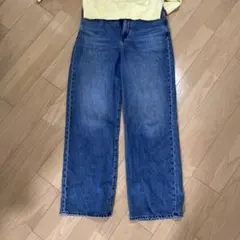 UNIQLO ワイドストレート　ジーンズ　サイズ27