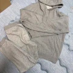 GU スウェットセットアップ風　パーカーXL パンツL