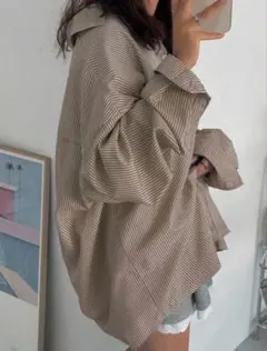 ストライプ長袖シャツのサムネイル