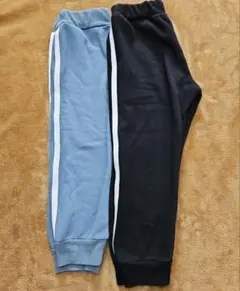 裏起毛ライン入りパンツ 2本セット