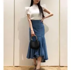 スナイデル　snidel xs マーメイド　スカート　デニム