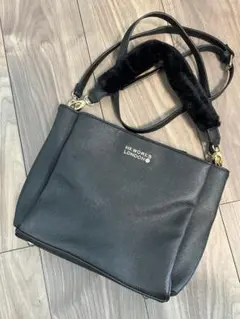 しまむら MK WORKS LONDON ブラックショルダーバッグ