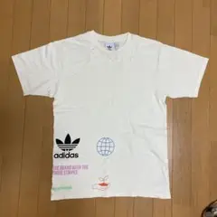 adidas グラフィックプリント Tシャツ M ホワイト