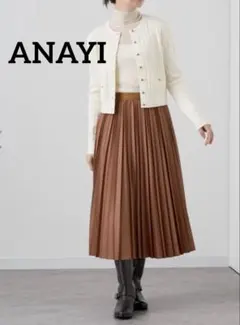 レザー ひざ丈スカート