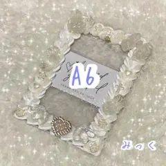 ホイップデコA6ハガキサイズ 白薔薇