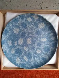 長江哲男　高台皿　　民藝 長江哲男 高台皿 民藝 長江哲男 高台皿 民藝 更紗窯 長江 哲男