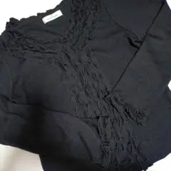 GALLERY VISCONTI ブラックニットセーター